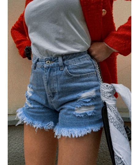 Shorts High Rise Frayed