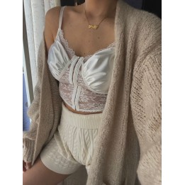 White Lace Bustier