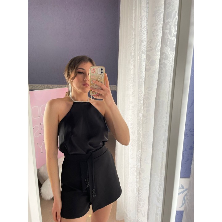 Necklace Satin Top