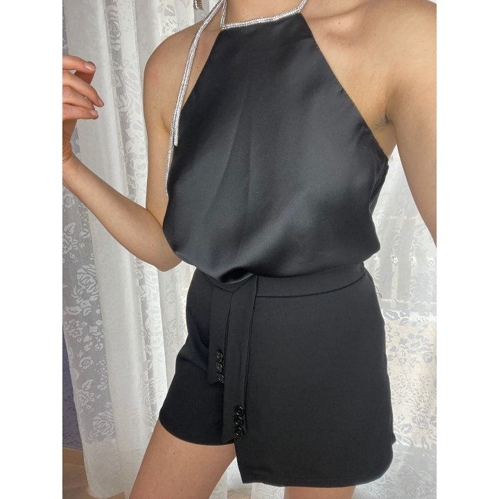 Necklace Satin Top