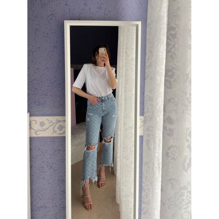Ripped Jeans Flare