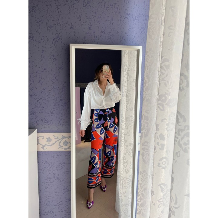 Printed Culotte Pants