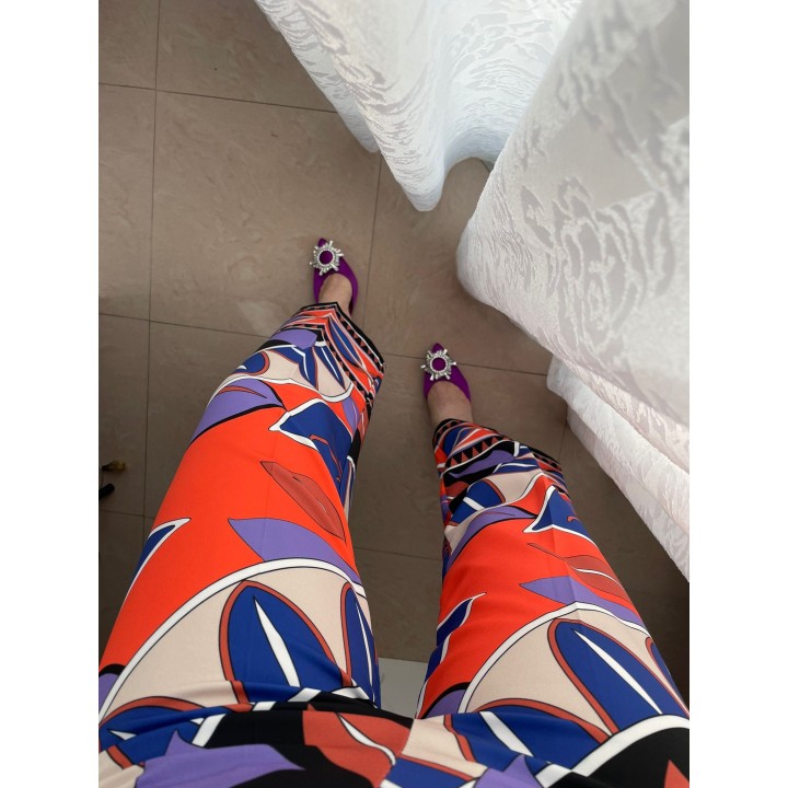 Printed Culotte Pants