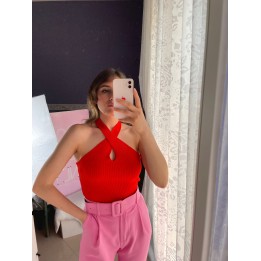 Top Incrocio Arancio
