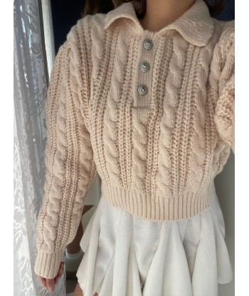 Textured Cropped Pullover -...