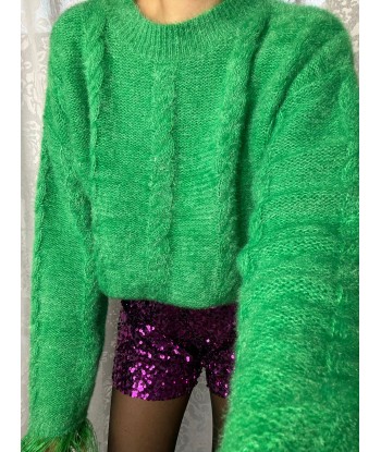 Soft Feathers Pullover - Green