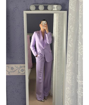 Satin Profiles Suit - Lilac