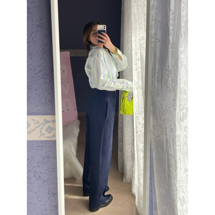 Blue Pareo Pants