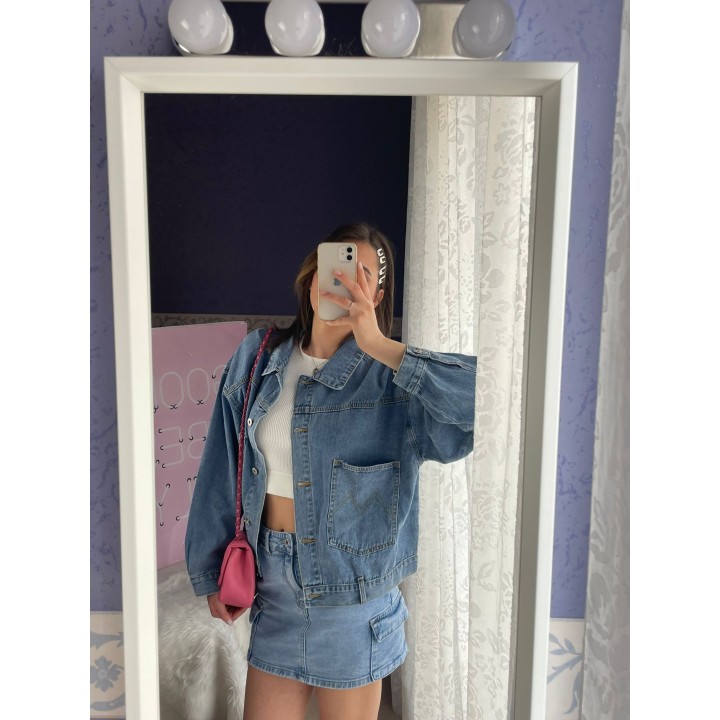Giubbotto Denim Oversize