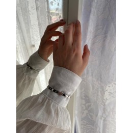 Silver Rhinestone Bangle