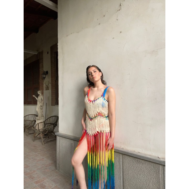 Crochet Beach Cover Ecru | Portobello Road Shop