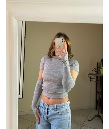 Top With Cuffs - Grey