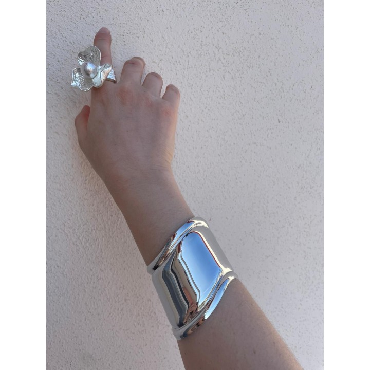 Raw Flower Ring - Silver | Portobello Road Shop