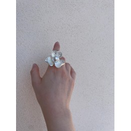 Raw Flower Ring - Silver | Portobello Road Shop