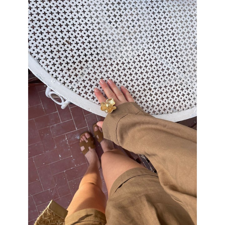 Raw Flower Ring - Gold | Portobello Road Shop