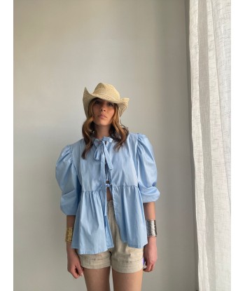 Doll Poplin Shirt - Light Blue