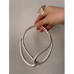 Rigid Chocker Necklace - Silver | Portobello Road Shop