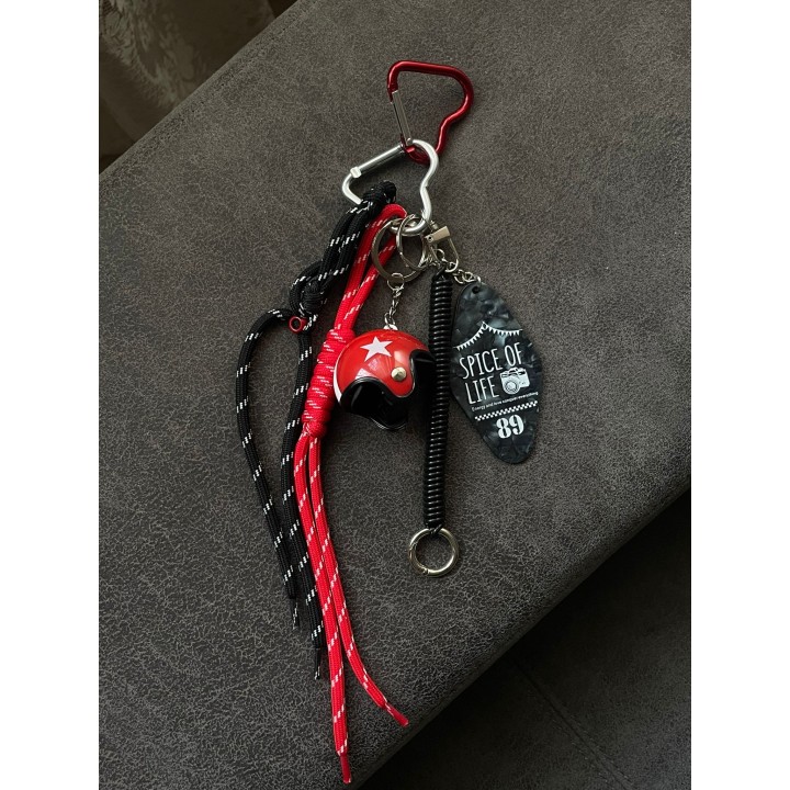 Bag Charms Casco - Rosso  Portobello Road Shop