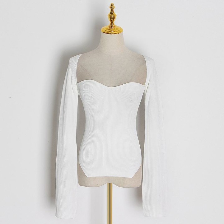 Maglia Bardot Strutturata - Bianco | Portobello Road Shop