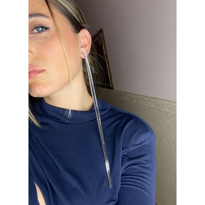 Rhinestone Thread Earrings | Portobello Road Shop