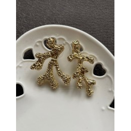 Golden Coral earrings | Portobello Road Shop