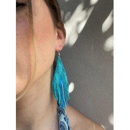 Orecchini Ethnic Multicolore - Azzurro| Portobello Road Shop