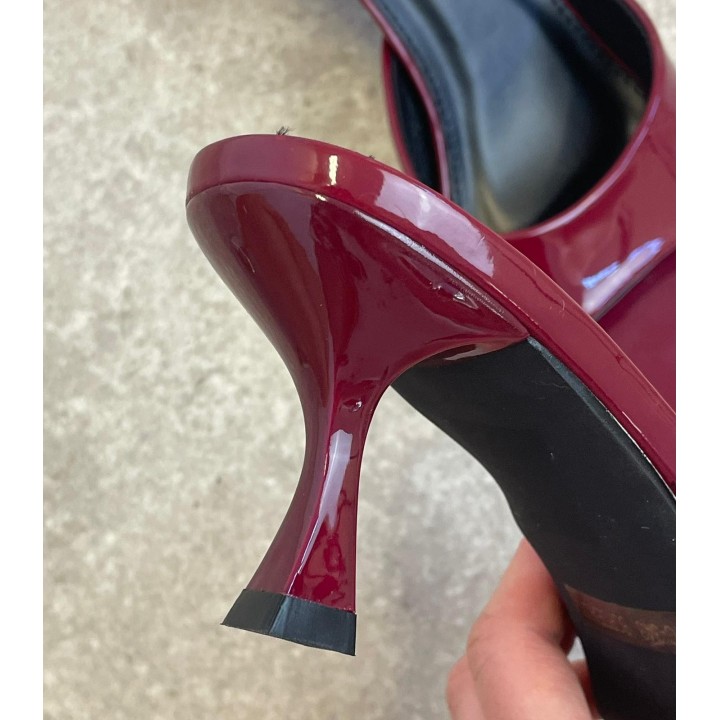 Mules Vernis  - Cherry| Portobello Road Shop