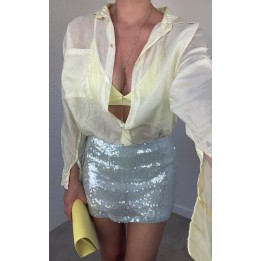Azure Garden Sequin Skort| Portobello Road Shop
