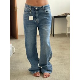 Wide Leg Jeans - Medium Blue | Portobello Road Shop